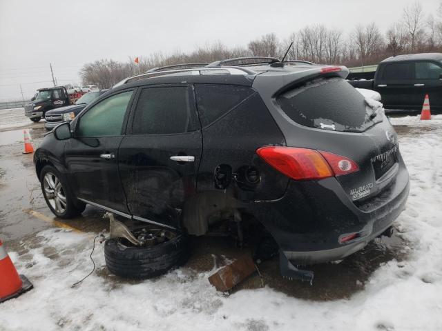 JN8AZ18W19W206547 - 2009 NISSAN MURANO S BLACK photo 2