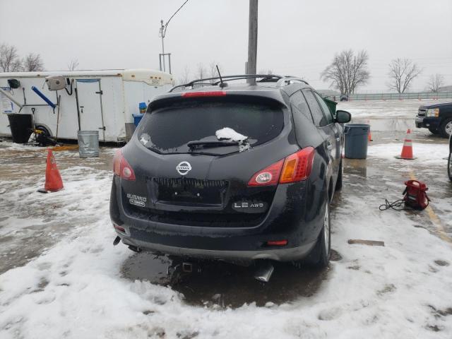 JN8AZ18W19W206547 - 2009 NISSAN MURANO S BLACK photo 6