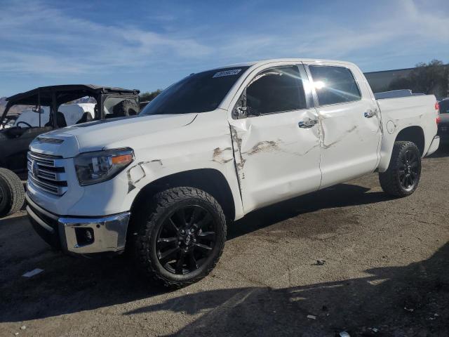 5TFHY5F15JX722498 - 2018 TOYOTA TUNDRA CREWMAX LIMITED WHITE photo 1