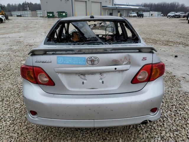 2T1BU4EE9AC451296 - 2010 TOYOTA COROLLA BASE SILVER photo 6
