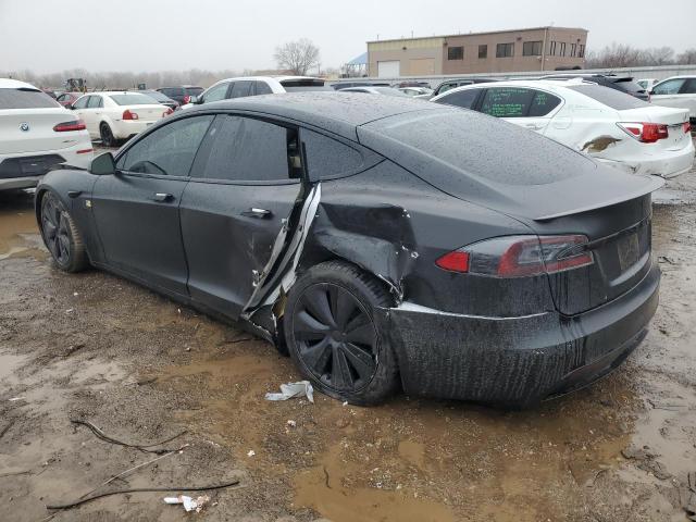 5YJSA1E65MF447133 - 2021 TESLA MODEL S BLACK photo 2