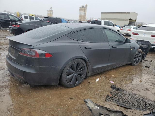 5YJSA1E65MF447133 - 2021 TESLA MODEL S BLACK photo 3