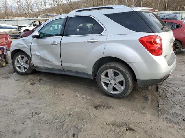 2GNFLHE37F6355127 - 2015 CHEVROLET EQUINOX LTZ SILVER photo 2