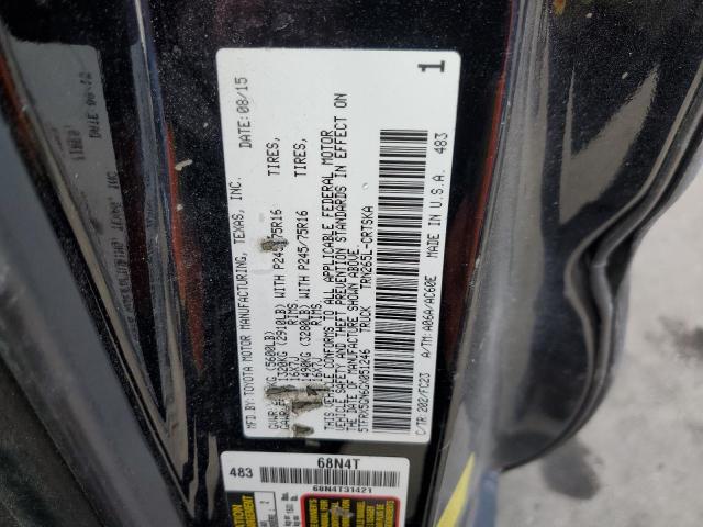 5TFRX5GN6GX051246 - 2016 TOYOTA TACOMA ACCESS CAB შავი ფოტო 13