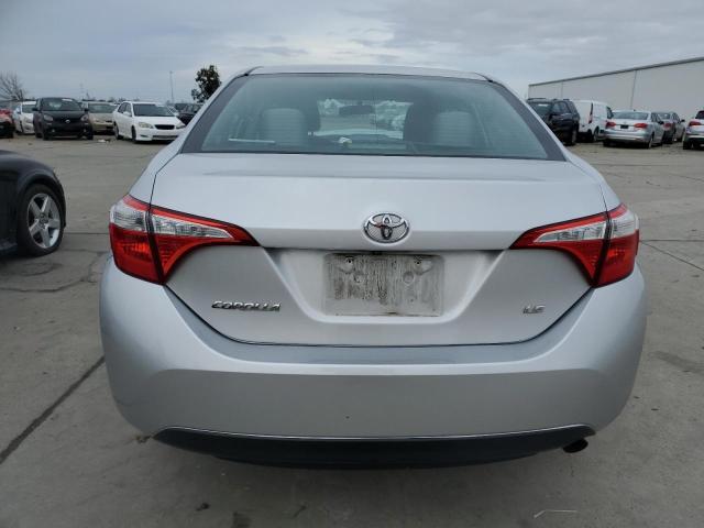 5YFBURHE4GP400192 - 2016 TOYOTA COROLLA L SILVER photo 6