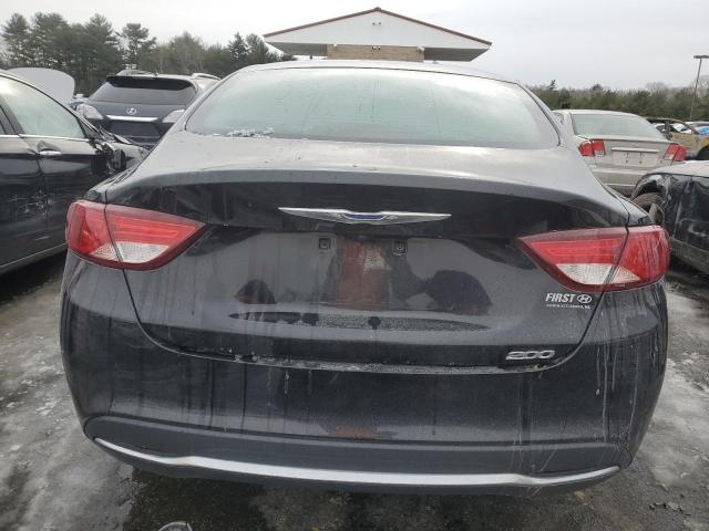 1C3CCCABXFN720850 - 2015 CHRYSLER 200 LIMITED BLACK photo 6