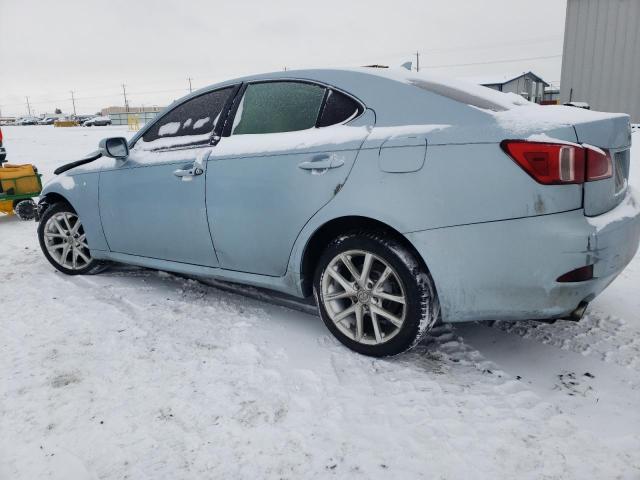 JTHCF5C29B5045142 - 2011 LEXUS IS 250 BLUE photo 2