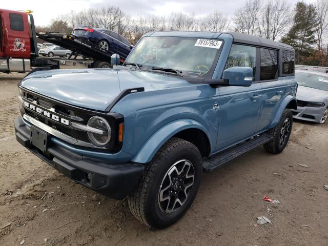 1FMDE5BH7NLB57285 - 2022 FORD BRONCO BASE BLUE photo 1