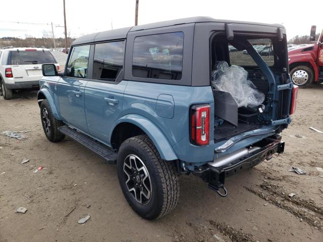 1FMDE5BH7NLB57285 - 2022 FORD BRONCO BASE BLUE photo 2