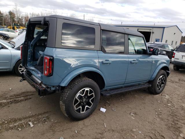 1FMDE5BH7NLB57285 - 2022 FORD BRONCO BASE BLUE photo 3