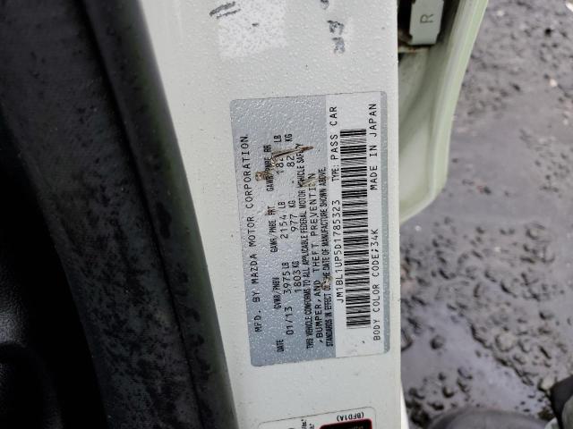 JM1BL1UP5D1785323 - 2013 MAZDA 3 I WHITE photo 12