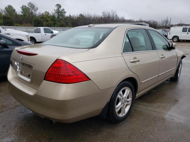 1HGCM568X7A007796 - 2007 HONDA ACCORD EX BEIGE photo 3