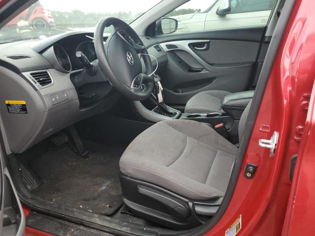 KMHDH4AE1FU310537 - 2015 HYUNDAI ELANTRA SE RED photo 7