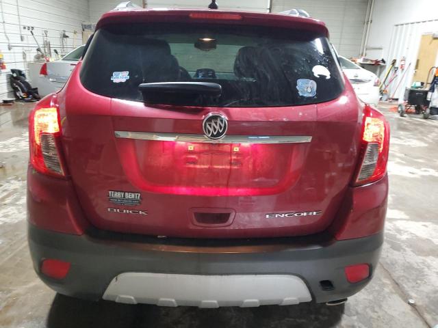 KL4CJCSB4EB639157 - 2014 BUICK ENCORE BURGUNDY photo 6