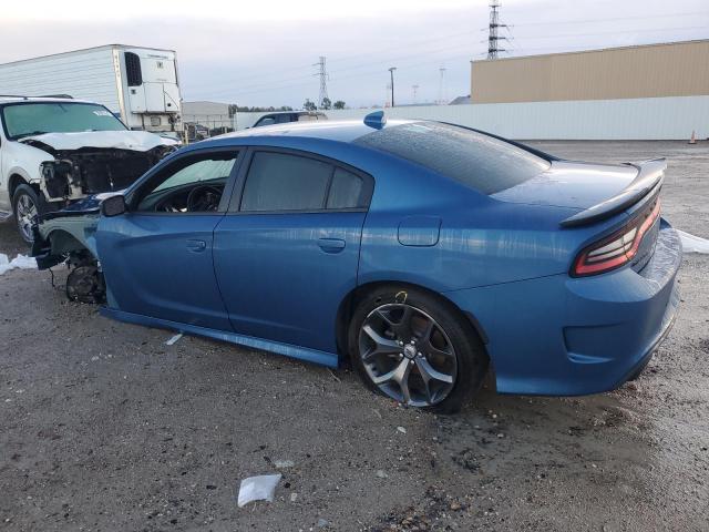 2C3CDXCT7NH186594 - 2022 DODGE CHARGER R/T BLUE photo 2