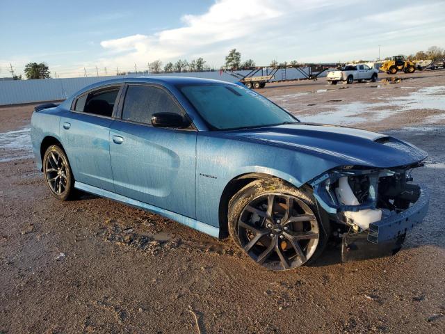 2C3CDXCT7NH186594 - 2022 DODGE CHARGER R/T BLUE photo 4