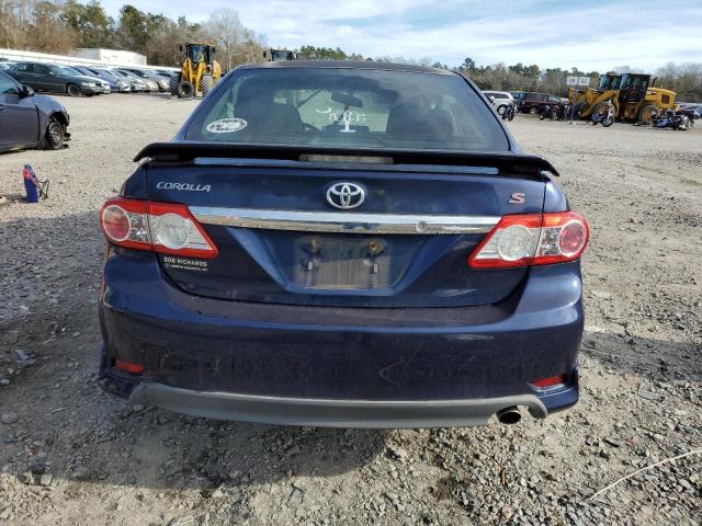 5YFBU4EE0DP075608 - 2013 TOYOTA COROLLA BASE BLUE photo 6