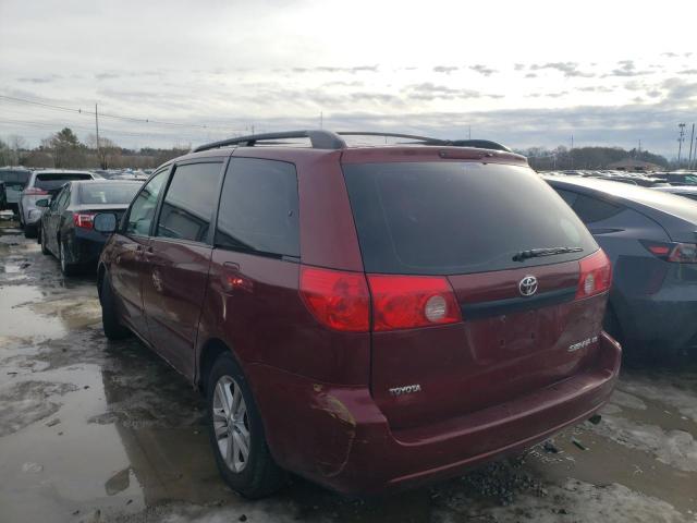 5TDZK23C97S080098 - 2007 TOYOTA SIENNA CE RED photo 2