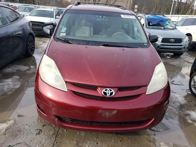 5TDZK23C97S080098 - 2007 TOYOTA SIENNA CE RED photo 5