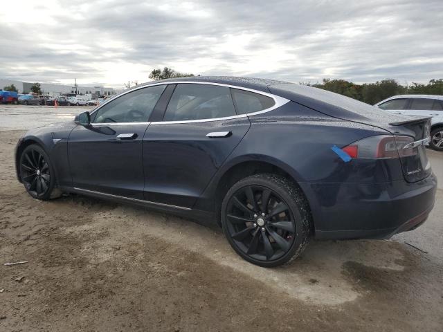 5YJSA1CP9DFP06301 - 2013 TESLA MODEL S BLUE photo 2