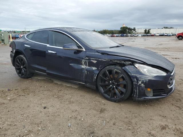 5YJSA1CP9DFP06301 - 2013 TESLA MODEL S BLUE photo 4