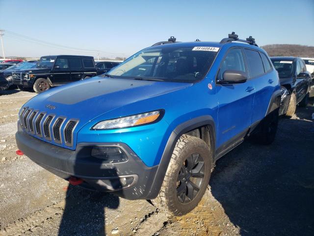 1C4PJMBX4JD513002 - 2018 JEEP CHEROKEE TRAILHAWK BLUE photo 1