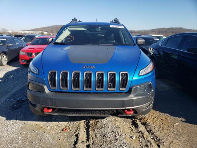 1C4PJMBX4JD513002 - 2018 JEEP CHEROKEE TRAILHAWK BLUE photo 5