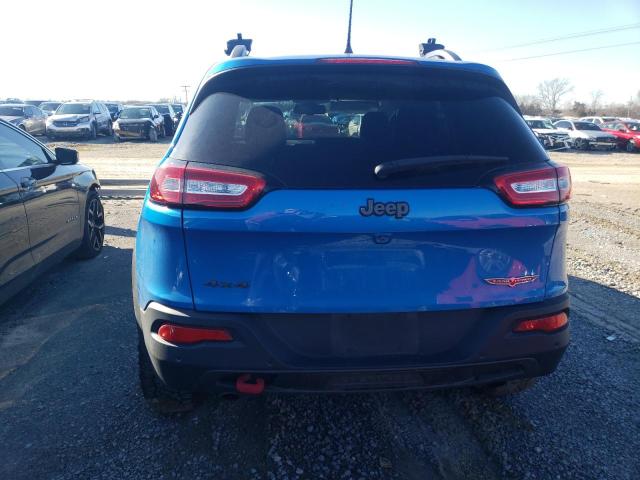 1C4PJMBX4JD513002 - 2018 JEEP CHEROKEE TRAILHAWK BLUE photo 6