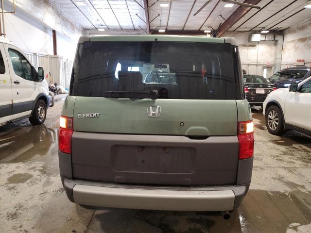 5J6YH28503L054385 - 2003 HONDA ELEMENT EX GREEN photo 6