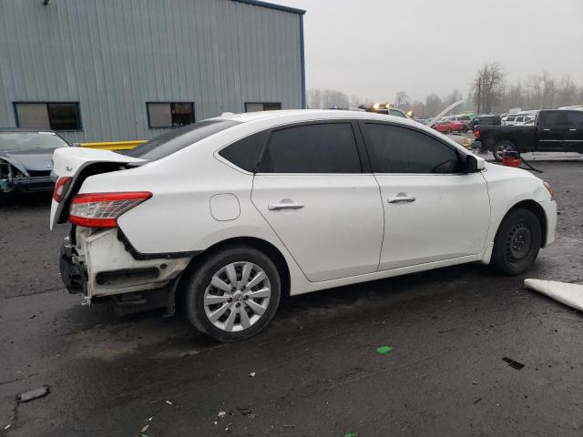 3N1AB7AP6FY364721 - 2015 NISSAN SENTRA S WHITE photo 3