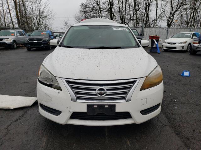 3N1AB7AP6FY364721 - 2015 NISSAN SENTRA S WHITE photo 5