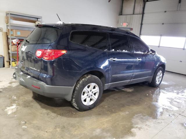 1GNKRFED7CJ147970 - 2012 CHEVROLET TRAVERSE LS BLUE photo 3