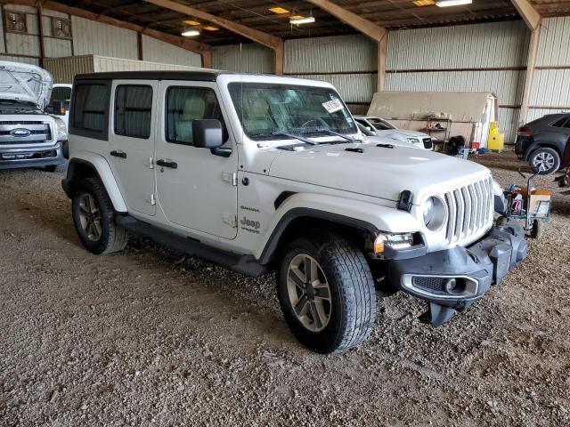 1C4HJXEG8JW186089 - 2018 JEEP WRANGLER U SAHARA WHITE photo 4