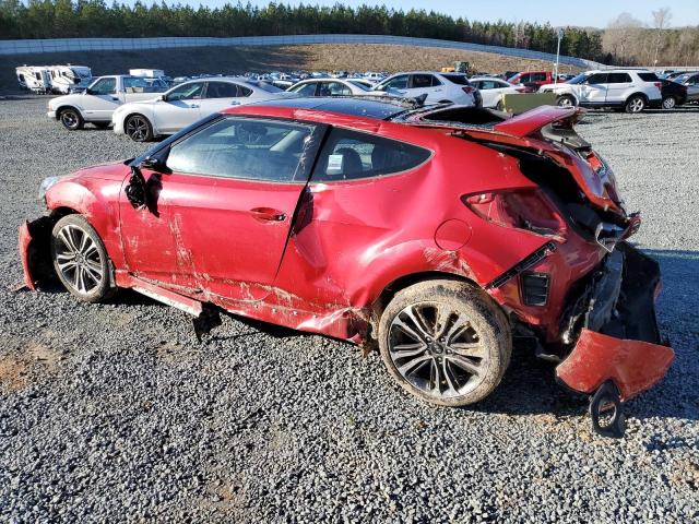 KMHTC6AE4GU252883 - 2016 HYUNDAI VELOSTER TURBO RED photo 2