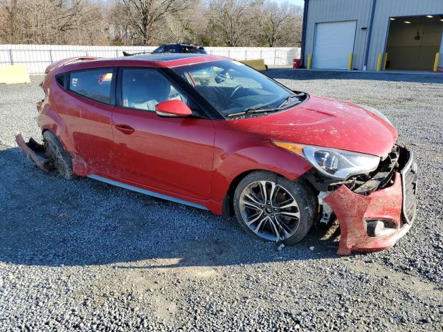 KMHTC6AE4GU252883 - 2016 HYUNDAI VELOSTER TURBO RED photo 4