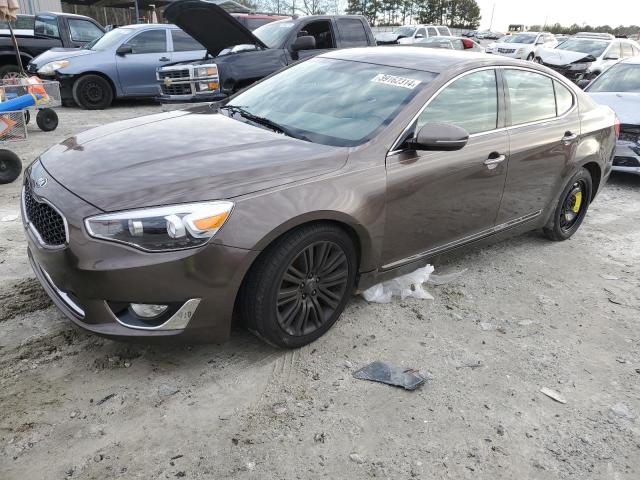 KNALN4D7XE5165655 - 2014 KIA CADENZA PREMIUM BROWN photo 1