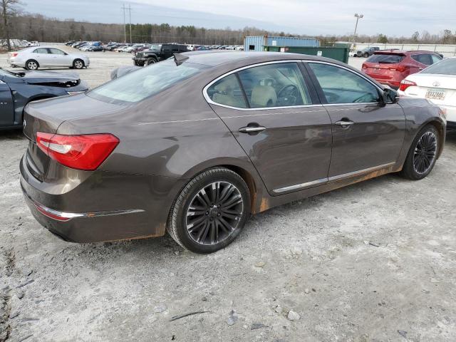 KNALN4D7XE5165655 - 2014 KIA CADENZA PREMIUM BROWN photo 3