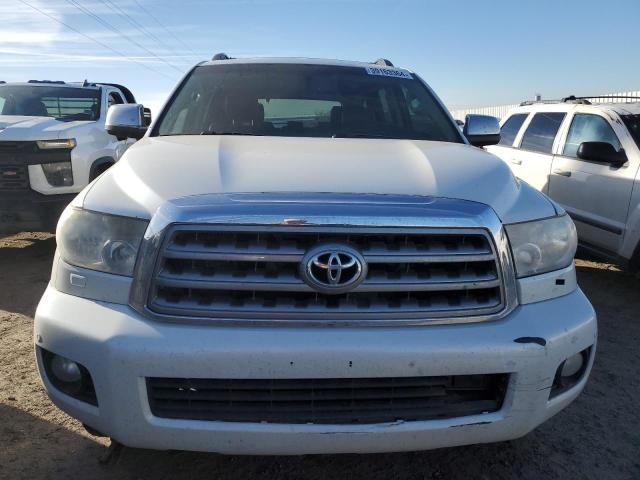 5TDDW5G13AS024917 - 2010 TOYOTA SEQUOIA PLATINUM WHITE photo 5