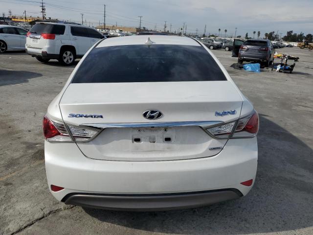 KMHEC4A42DA092990 - 2013 HYUNDAI SONATA HYBRID WHITE photo 6