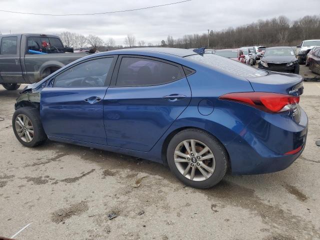 5NPDH4AE7GH726589 - 2016 HYUNDAI ELANTRA SE BLUE photo 2