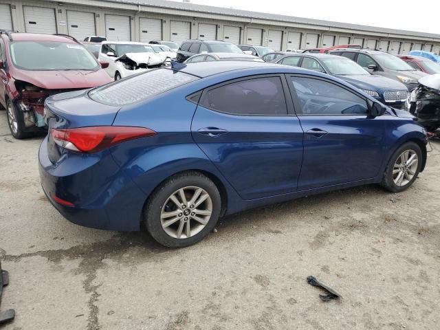 5NPDH4AE7GH726589 - 2016 HYUNDAI ELANTRA SE BLUE photo 3