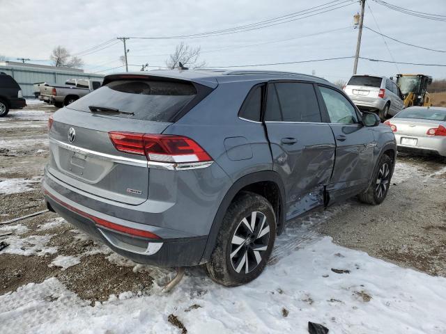 1V2LC2CA1NC216352 - 2022 VOLKSWAGEN ATLAS CROS SE ნაცრისფერი ფოტო 3