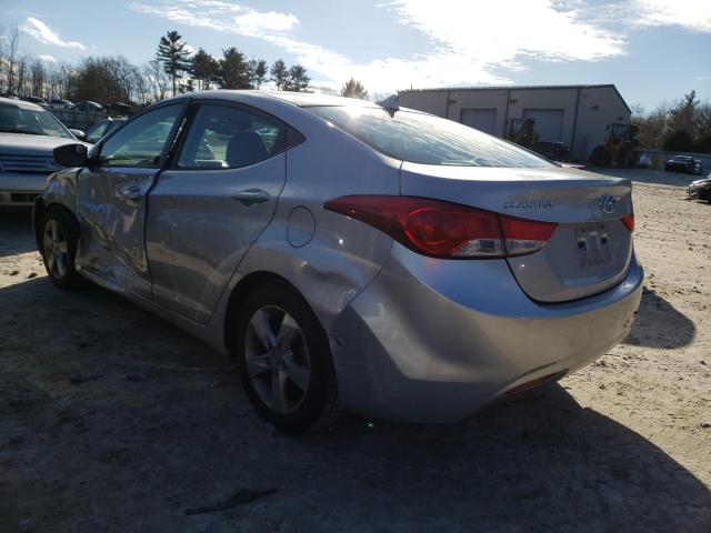 KMHDH4AE3CU349495 - 2012 HYUNDAI ELANTRA GL SILVER photo 2