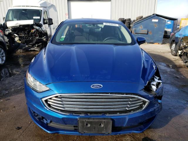 3FA6P0LU4JR230152 - 2018 FORD FUSION SE HYBRID BLUE photo 5