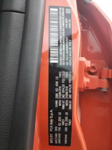 ZACCJBAB9HPE57577 - 2017 JEEP RENEGADE SPORT Նարնջագույն լուսանկար 13