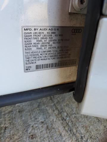 WA1VAAF71HD008474 - 2017 AUDI Q7 PRESTIGE თეთრი ფოტო 12