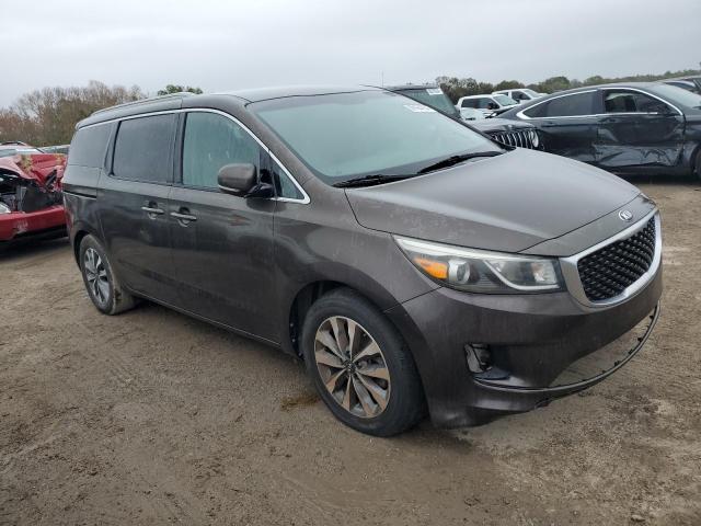 KNDMC5C12F6019598 - 2015 KIA SEDONA EX GRAY photo 4