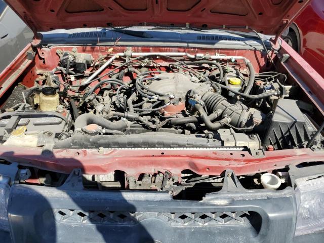 5N1ED28T01C596503 - 2001 NISSAN XTERRA XE RED photo 12