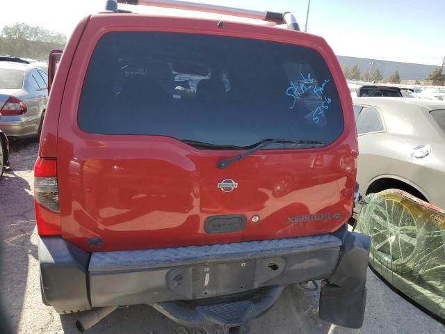 5N1ED28T01C596503 - 2001 NISSAN XTERRA XE RED photo 6