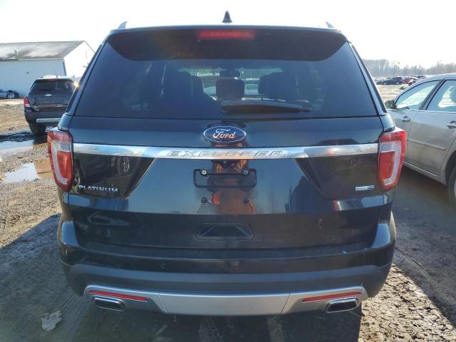 1FM5K8HT6HGD21973 - 2017 FORD EXPLORER PLATINUM BLACK photo 6